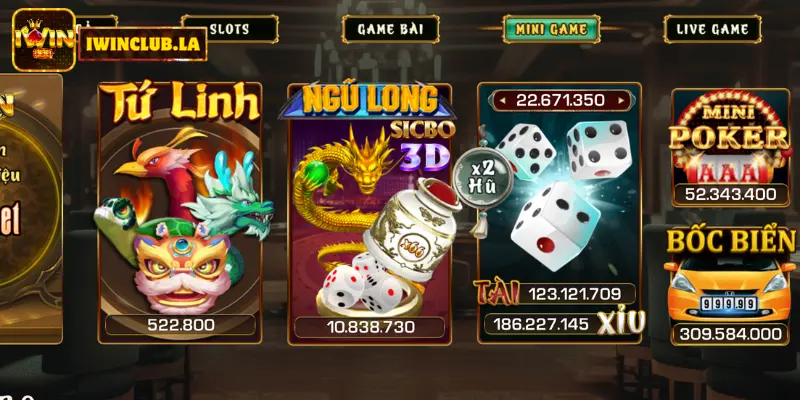 Ngũ Long Sicbo 3d IWIN CLUB